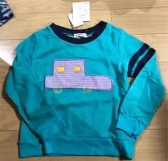 【新品・未使用】 tout petit ロンT くるま 120㎝ 緑 グリーン