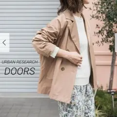 URBAN RESEARCH DOORS 『撥水』ショートダブルコート ベージュ