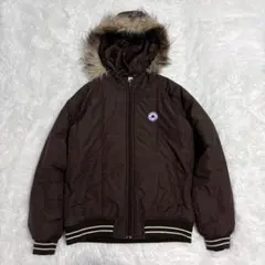 y2k converse ファー付きダウンジャケット　ブラウン