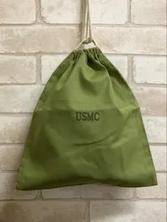 USMCハンドメイド巾着袋　ミリタリーバッグ　ミリタリーポーチ　サバゲー　バイク