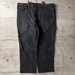 60s levis USA製 先染め　ブラック　デニム　極太