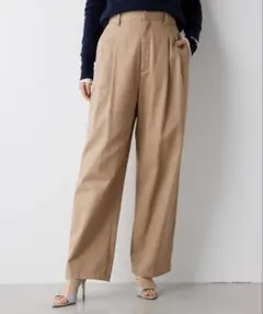 美品＜conte＞ラップ チノ テーパードワイドパンツ辺見えみり コンテ