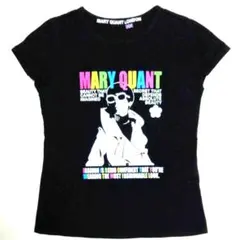 MARY QUANT マリークワント 黒 Tシャツ マルチカラー