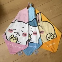 新品未使用☆ちいかわ ループ付タオル 3枚セット