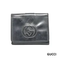 GUCCI グッチ ヴィンテージ 二つ折り財布 ブラック