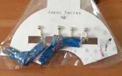 イヤリングセット　和風　Japan Series 青色②