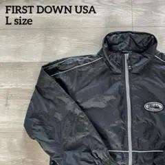 FIRST DOWN USA ナイロンジャケット　L ベトナム製　Y2K