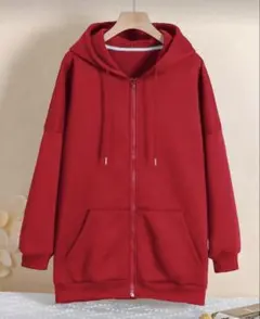 SHEIN 赤　パーカー