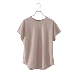 UNIQLO ユニクロ(M)クレープジャージーフレンチスリーブTシャツ（半袖）のサムネイル