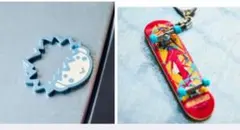 rofj キルア　スケボー　キーホルダー　スケートボードキーチェーン2点セット