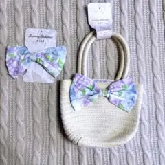 アメリカ　トミーバハマ　アジサイ　トートバッグ　ヘアピン　2点セット
