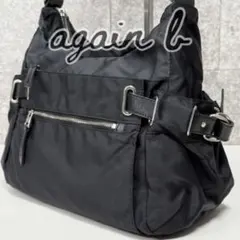 軽量✨ アニエスベー ボヤージュ ナイロン ショルダーバッグ 黒 メッセンジャー