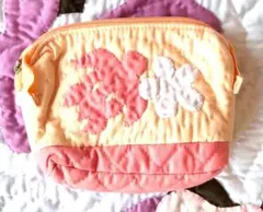 在庫一掃セール!!バイカラーポーチ♡ホヌ/プルメリア♡ライトピーチ♡ハワイアン
