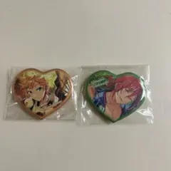 あんスタ 逆先夏目 春川宙 ハート缶バッジ