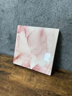 アルコールインクアート 一点物 ピンク系