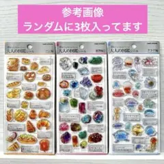 【お楽しみ価格】3d大人の図鑑シール　3枚セット