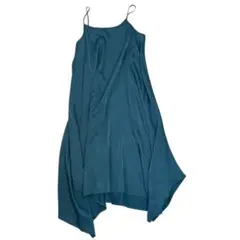 【美品】Ray BEAMS キャミソールワンピース ブルー系 フレア FREE