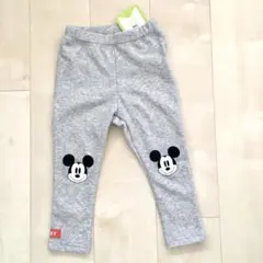 新品 ミッキー 裏起毛 レギンス 90