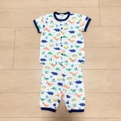 美品★ミキハウス★カラフル恐竜柄パジャマ★ルームウェア★80cmのサムネイル