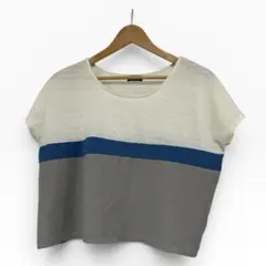 アパートバイローリーズ サマーニット Tシャツ フリーサイズ 配色ニット 半袖