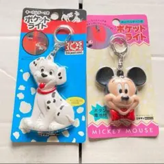 1個　ミッキーマウス　ディズニー　ポケットライト　キーホルダー