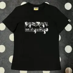 【希少】A BATHING APE 半袖 Tシャツ ブラック 音符 猿のサムネイル