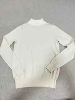 MUJI 無印良品 ウール混 ハイネックニット S 台湾無印