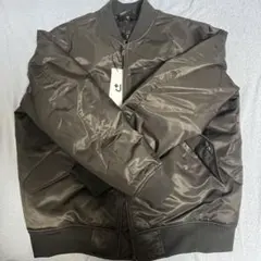 UNIQLO +JハイブリッドダウンオーバーサイズMA-1 XL グレー 新品