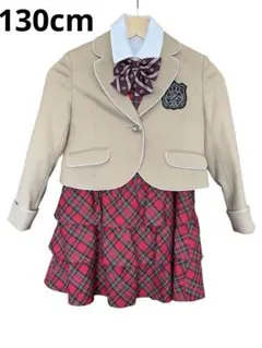 女の子130フォーマルスーツ　ワンピース　卒園式入学式　SPICE CANDY