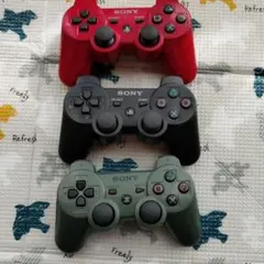 【ジャンク】SONY純正プレイステーション3 ワイヤレスコントローラー3個セット