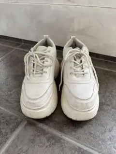 WEGO 厚底ホワイトスニーカー S