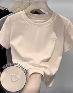 【新品】ワンポイント ミニ丈 半袖Tシャツ