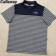 キャロウェイ★薄手ストレッチ★涼感★モックネック★シャツ【メンズ サイズM】