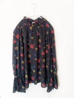 GRL 花柄 フリルブラウス