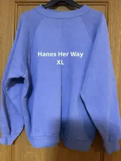 Hanes(ヘインズ) Her Way ラグランニット メンズ スウェット　XL