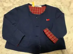 ファミリア　カーディガン リンゴモチーフ　80