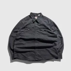 【特大XXL】 Levi's デニム ウエスタンシャツ オールブラック