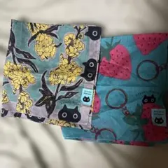 またのあつこ❤️Atsuko Matano ❤️53センチ四方大判ハンカチねこ２枚