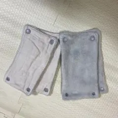 抱っこ紐ベビービョルン用 コットン+ふわふわ リバーシブルよだれカバー 2セット