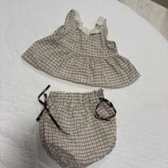 anneshirley チェックセットアップ　M