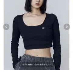 EMODA クロップド丈 トップス