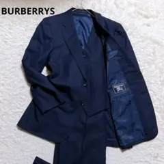 希少⭐️バーバリーズ　スーツセットアップ　3ピース　ネイビー　背抜き　美品