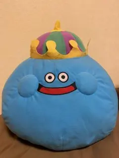 ドラクエ キングスライム 顔付き クッション ぬいぐるみ 美品 サイズ大