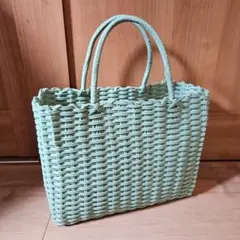 ☆Studio CLIP☆スモーキーグリーンカゴバッグ☆美品☆のサムネイル