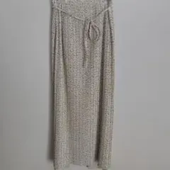 ナノ・ユニバース　 花柄 プリーツロングスカート