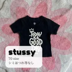 着画あり　レア　《 stussy 》 ベビー服　70　トップス　ティーシャツ