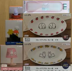 ミッフィー ルームライト お皿 小物入れ ドリンクボトルセット