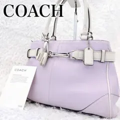 新品未使用】COACH レーンサッチェル ブルーグレー ミニボストン 2WAY