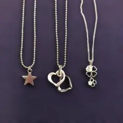 ネックレス 3点セット 星 ハート クローバー
