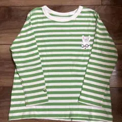 せなけいこ　メガネうさぎ　長袖カットソー　ロンT